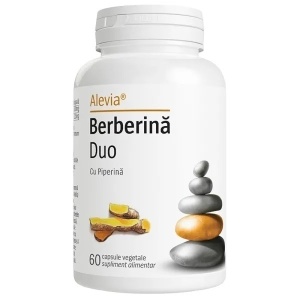 Magazin naturist si producator suplimente alimentare, Berberină Duo 60 capsule vegetale - Alevia